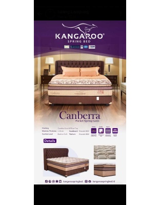 Divan Emerald dan Sandaran Emerald untuk Matras Canberra